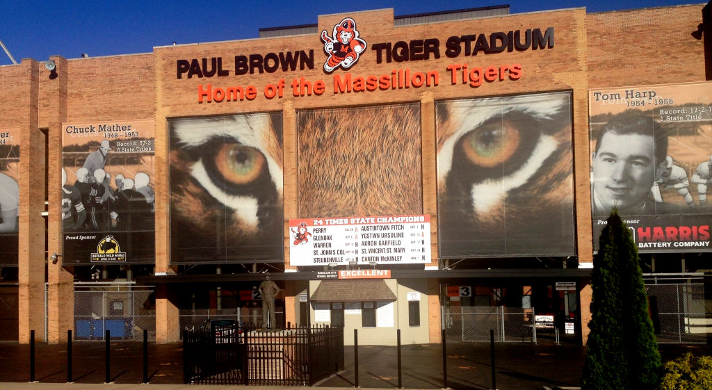 Paul Brown Tiger Stadium in Massillon Ohio | photo by Ari Wasserman